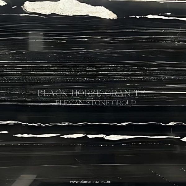 سنگ گرانیت بلک هورس برزیل با سطح صاف و طراحی خاص برای پروژه‌های دکوراتیو لوکس