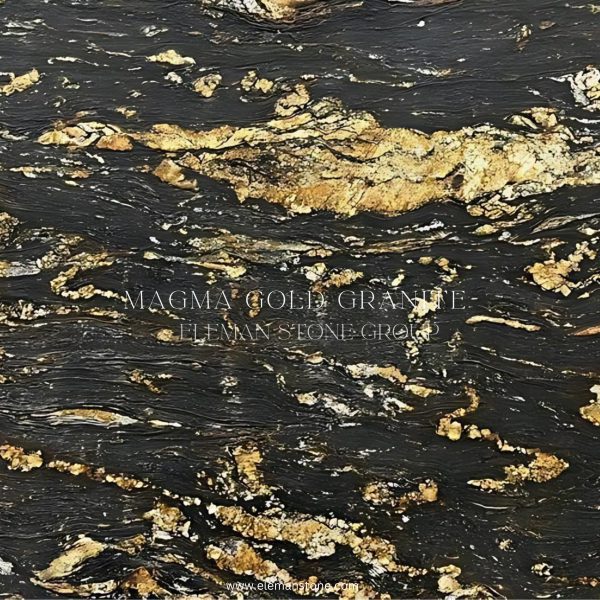 سنگ گرانیت ماگما گلد برزیل با رنگ‌های گرم و الگوهای طبیعی برای پروژه‌های لوکس