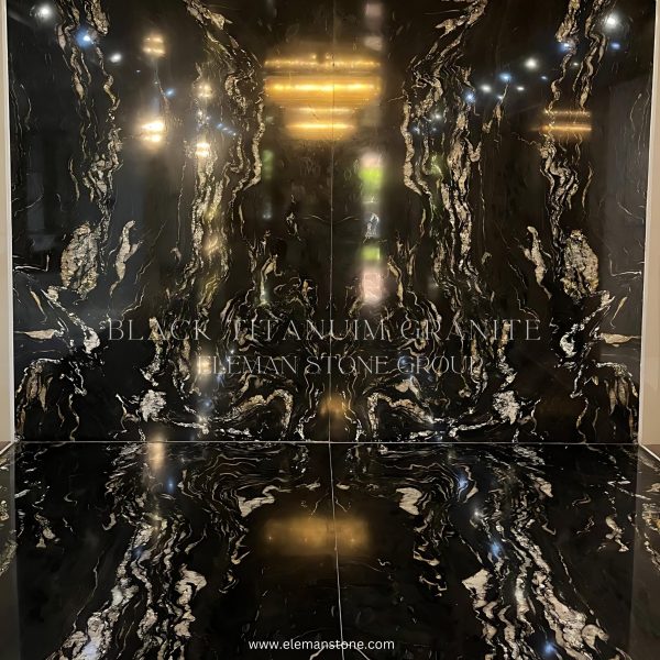 سنگ گرانیت تیتانیوم سیاه برزیل، ترکیب استحکام و زیبایی در طراحی داخلی با رنگی شیک و مدرن