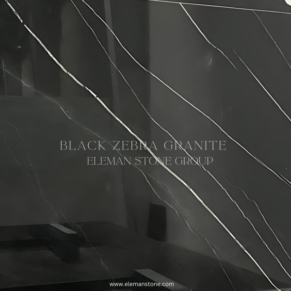 گرانیت بلک زبرا با ترکیب طبیعی رنگ‌های تیره و روشن، انتخابی زیبا برای فضاهای داخلی و خارجی