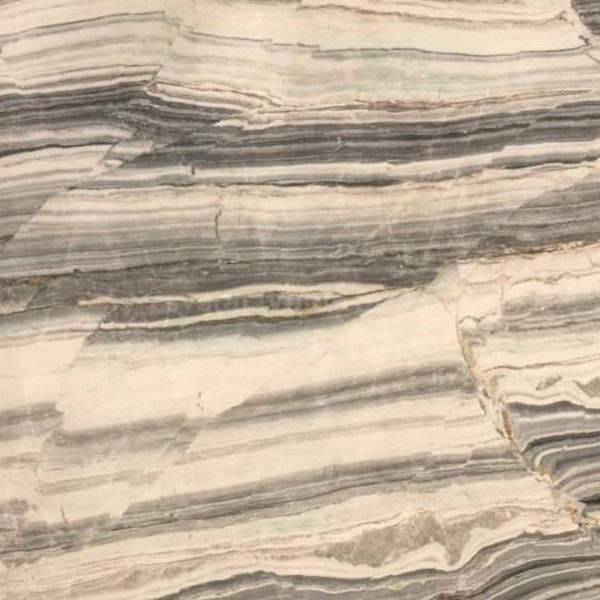 سنگ کریستال چینی لایبید قهوه‌ای با طرح موج‌های خاص و منحصر به فرد