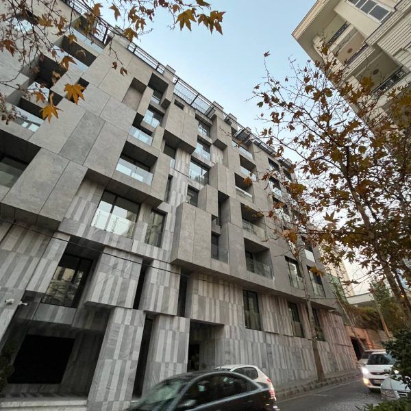 نمای یک پروژه لوکس با سنگ کریستال لایبید